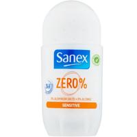 Sanex Deodorant roll-on zero% sensitive 50 Milliliter - thumbnail