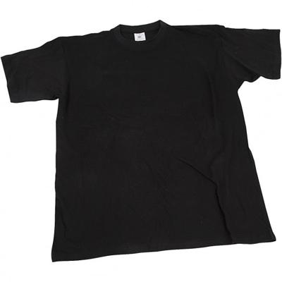 Creativ Company T-shirts, b: 36 cm, afm 5-6 jaar, ronde hals, 145 gr, zwart, 1 stuk