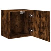 Tv-wandmeubels 2 st 40,5x30x40 cm bewerkt hout gerookt eiken - thumbnail