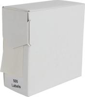 Rillprint ronde etiketten, diameter 35 mm, rol van 500 stuks, transparant - thumbnail