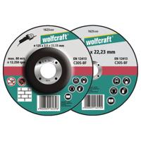 Wolfcraft 1623300 Doorslijpschijf gebogen 125 mm 5 stuk(s) Steen - thumbnail