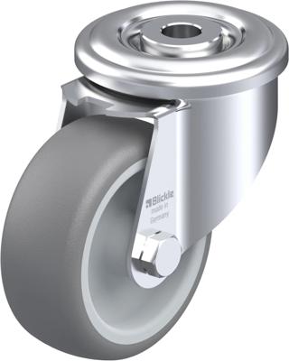 Blickle LER-TPA 80G Zwenkwiel Wieldiameter: 80 mm Draagvermogen (max.): 100 kg 1 stuk(s) Blickle LER-TPA 80G Zwenkwiel Wieldiameter: 80 mm Draagvermogen (max.): 100 kg 1 stuk(s)