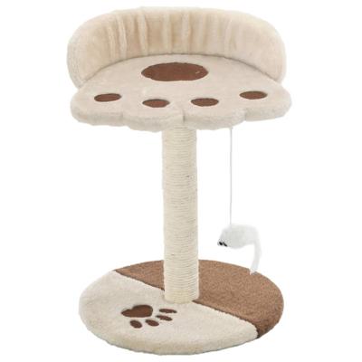 VidaXL Kattenkrabpaal met sisal krabpaal 40 cm beige en bruin
