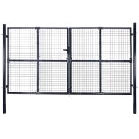 Gaaspoort 289x200 cm gegalvaniseerd staal grijs - thumbnail