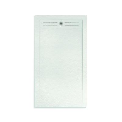 Douchebak BWS Veroni Elite 180x90 cm Composietsteen Wit