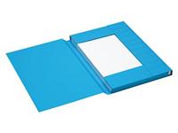 Dossiermap Secolor folio 3 klep 100% gerecycled karton 250 gr blauw - thumbnail
