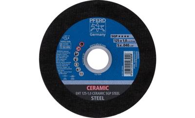 PFERD TOOLS CERAMIC SGP STEEL 61312510 Doorslijpschijf recht 125 mm 25 stuk(s) Staal