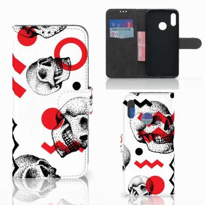 Telefoonhoesje met Naam Honor 10 Lite Skull Red Telefoonhoesje met Naam Honor 10 Lite Skull Red