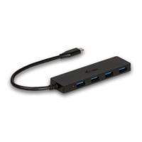 USB-C HUB I-TEC met 4 USB 3.0-poorten met geïntegreerde kabel 20 cm - thumbnail