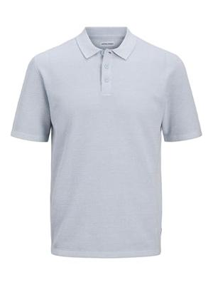 Jack & Jones Jjegeorge Knit Polo Ss Sn Poloshirts Chambray Blue