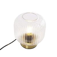 QAZQA Art Deco tafellamp messing - Karel - thumbnail