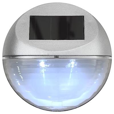 LED-wandlampen solar rond zilver 12 st