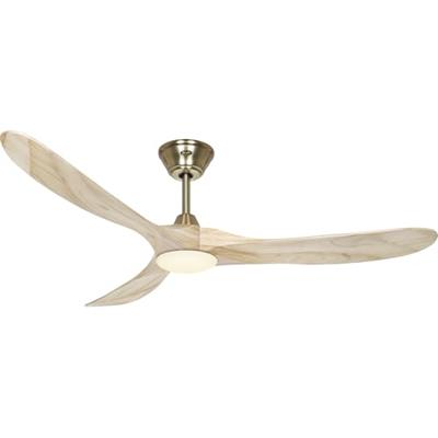 CasaFan ECO GENUINO-L 152 MG-NT Plafondventilator 16.5 W (Ø x h) 1520 mm x 340 mm Messing Met afstandsbediening, Met wintermodus