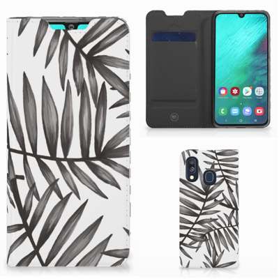 Samsung Galaxy A40 Smart Cover Leaves Grey Samsung Galaxy A40 Smart Cover Leaves Grey