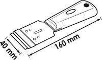 Vigor V1368N Universele schraper 160 mm inclusief 1 kling - thumbnail