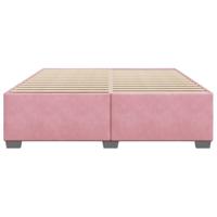 Bedframe fluweel roze 200x200 cm - thumbnail