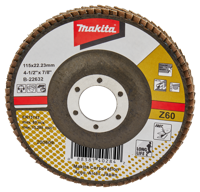 Makita Accessoires Lamellenschuurschijf 115mm Z60 - B-22632 B-22632 - thumbnail