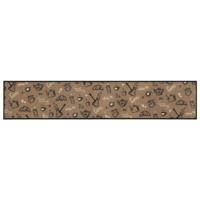 VidaXL Keukenmat wasbaar ochtendprint 60x300 cm fluweel bruin - thumbnail