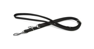 Beeztees Buffalo - Hondenriem - Leer - Zwart - 200 cm x 22 mm