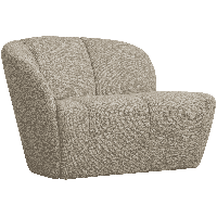 WOOOD 2-zits Bankje 'Mojo' Links, Bouclé, kleur Beige Melange - thumbnail