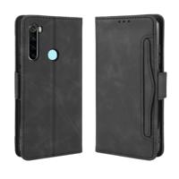 Voor Xiaomi Redmi Note 8 portemonnee stijl huid voelen kalf patroon lederen draagtas met aparte kaartsleuf (zwart) - thumbnail