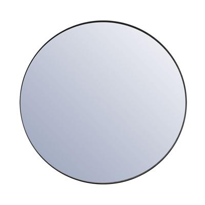 By-Boo Ronde Spiegel 'Immense' XXL 120cm, kleur Zwart