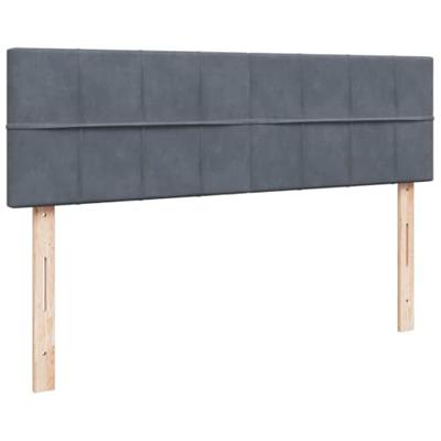 Ottoman bed met matrassen 160x200cm fluweel donkergrijs
