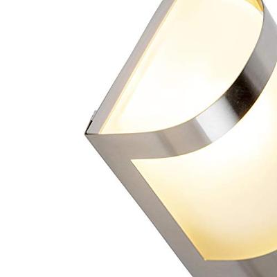 QAZQA Buiten wandlamp RVS schemersensor - Mira QAZQA Buiten wandlamp RVS schemersensor - Mira