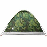 VidaXL Koepeltent 4-persoons waterdicht camouflage - thumbnail