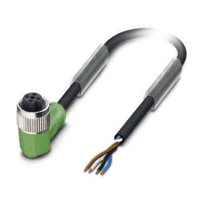 Phoenix Contact 1693539 Sensor/actuator connector, geassembleerd M12 Aantal polen (sensoren): 4 Bus, haaks 5.00 m 1 stuk(s) Piece