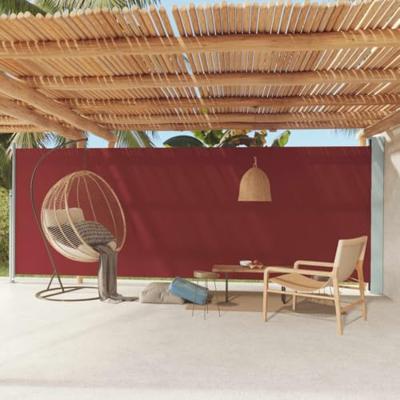 Tuinscherm uittrekbaar 200x600 cm rood