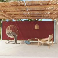 Tuinscherm uittrekbaar 200x600 cm rood - thumbnail
