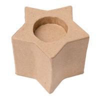 Colorations - papier-mache theelichthouders - ster, 6st. - thumbnail