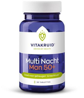 Vitakruid Multi Nacht Man 50+ 100% Vegan 30 Vitakruid Multi Nacht Man 50+ 100% Vegan 30