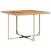 11-delige Tuinset met kussens poly rattan beige - thumbnail