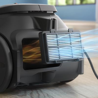 Stofzuiger met stofzak - PHILIPS - XD2142/12? - 2000-serie stofzuiger met HEPA-filter - 800 W - 77 dB - 3 L - Lichtgrijs