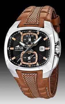 Horlogeband Lotus 15753.3 Leder/Kunststof Bruin