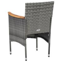 11-delige Tuinset poly rattan grijs - thumbnail