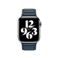 Apple Leather Link Apple Watch M/L 38mm / 40mm / 41mm Baltic Blue - thumbnail