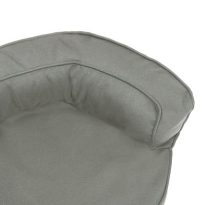VidaXL Hondenbed ergonomisch linnen-look 60x42 cm grijs VidaXL Hondenbed ergonomisch linnen-look 60x42 cm grijs