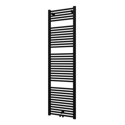 Designradiator Plieger Palmyra 868 Watt Midden- of Zijaansluiting 177,5x50 cm Mat Zwart