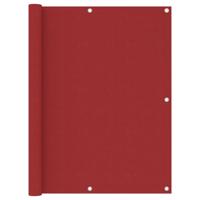 VidaXL Balkonscherm 120x400 cm oxford stof rood - thumbnail