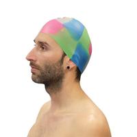 10 MULTICOLOR ASSORTED SILICONE SWIMMING CAP PACK - thumbnail