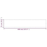 Balkonscherm 75x400 cm 100% oxford polyester zandkleurig - thumbnail