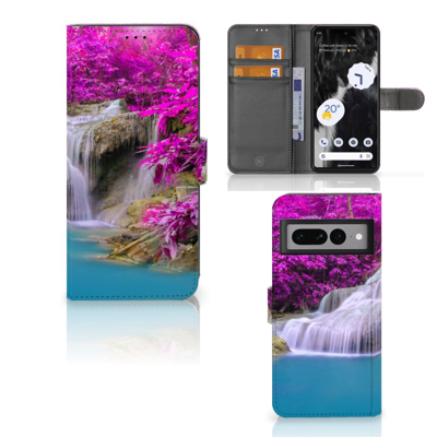 Google Pixel 7 Pro | Flip Cover | Waterval | Portemonnee hoesje Google Pixel 7 Pro | Flip Cover | Waterval | Portemonnee hoesje