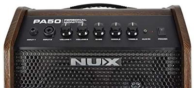 NUX PA-50 personal monitor en instrumentversterker 50 watt - 2 kanalen NUX PA-50 personal monitor en instrumentversterker 50 watt - 2 kanalen