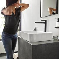 Hansgrohe Wastafelmengkraan Finoris Eengreeps 260 Met PushOpen Mat Zwart - thumbnail
