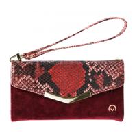 Mobilize 2in1 Gelly Velvet Clutch for Samsung Galaxy A42/A42 5G Red Snake - thumbnail