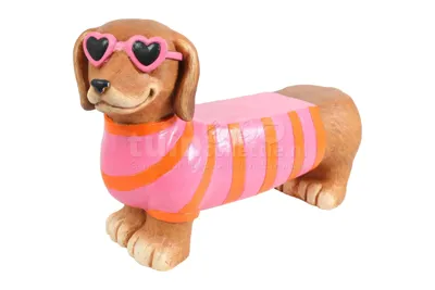 Plateau Teckel Larry 75cm Roze-Oranje