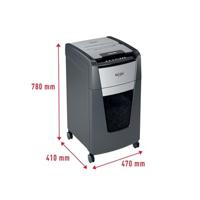 Rexel Optimum AutoFeed+ 225M Papierversnipperaar 225 vellen Micro cut 2 x 15 mm P-5 60 l Ook geschikt voor Paperclips, Nietjes, Creditcards - thumbnail